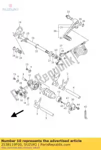 suzuki 2538119F00 p?yta, d?wignia zmiany biegów - Dół