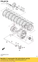 2141035F20, Suzuki, comp. cubo, embreagem suzuki gsr  a zaue za aue ue z gsr750 gsr750a gsr750za gsxs750az gsxs750a gsxs750za gsxs750ya 750 , Novo