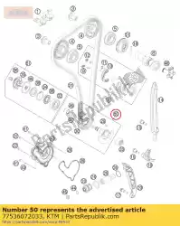 Qui puoi ordinare albero di bilanciamento cpl. Da KTM , con numero parte 77536072033: