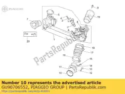 pakking ring van Piaggio Group, met onderdeel nummer GU90706552, bestel je hier online: