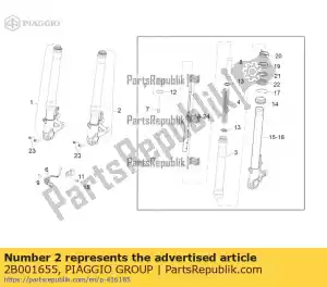 Piaggio Group 2B001655 lewy r?kaw i pr?t - Dół