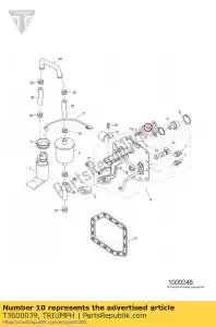 triumph T3600039 o ring 5 x 2.5 - Bottom side