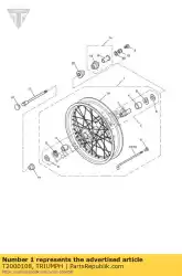 Tutaj możesz zamówić felga przednia od Triumph , z numerem części T2000108:
