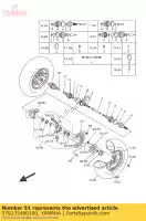 37S235490100, Yamaha, rótula 1 yamaha  yfm yxr 350 400 450 660 700 2003 2004 2005 2006 2007 2008 2009 2010 2011 2012 2013 2014 2015 2016 2017 2019 2021, Nuevo