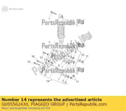 Aqui você pode pedir o único comp. Em Piaggio Group , com o número da peça GU05562430:
