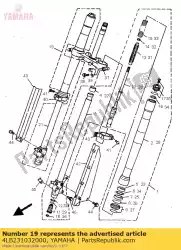 Ici, vous pouvez commander le ensemble de fourche avant (droite) auprès de Yamaha , avec le numéro de pièce 4LB231032000: