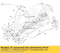 abs unit rechter rempomp leiding van Piaggio Group, met onderdeel nummer 1C000271, bestel je hier online: