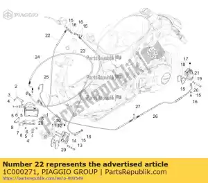 Piaggio Group 1C000271 abs unit rechter rempomp leiding - Onderkant