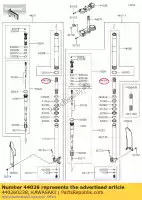 440260238, Kawasaki, 01 forcella anteriore a molla kawasaki  250 2020, Nuovo