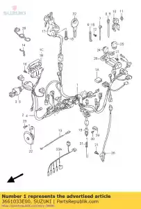 Suzuki 3661033E00 harnais, câblage, - La partie au fond