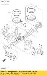 Here you can order the bearing,30x38x1 from Suzuki, with part number 09263300600B0: