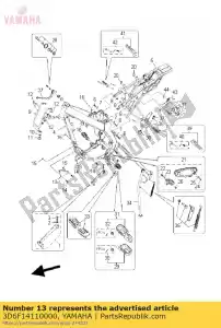 yamaha 3D6F14110000 soporte, motor 1 - Lado inferior