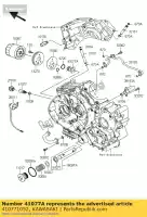 410771052, Kawasaki, Adapter, oliefilter kawasaki vn classic b  a drifter c custom e tourer vulcan lt d vn750 twin vn800 vn900 800 900 750 , Nieuw