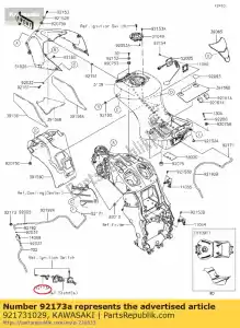 Kawasaki 921731029 clamp - Bottom side