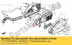 Ici, vous pouvez commander le filtre à air auprès de Honda , avec le numéro de pièce 17210K29900: