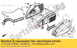 honda 17210K29900 filtre à air - La partie au fond