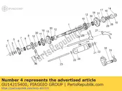 Qui puoi ordinare rondella di sicurezza 17. 1x30 da Piaggio Group , con numero parte GU14215400: