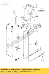 Suzuki 5892105G00 suporte - Lado inferior