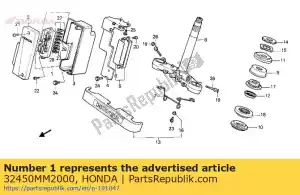 Honda 32450MM2000 zestaw skrzynek., ??cznik - Dół