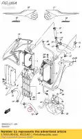 1785528H00, Suzuki, manguera, radiador j suzuki rmx  z rm z450 rmx450z rmz450 450 , Nuevo