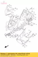 4C6XF83100PF, Yamaha, bouclier de jambe 1 yamaha nxc 125 2010 2011 2012, Nouveau