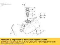 2H000076000YE5, Piaggio Group, serbatoio di carburante. m.grey moto-guzzi v 750 2012 2014, Nuovo