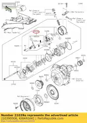 Here you can order the brush klx125caf from Kawasaki, with part number 210390008: