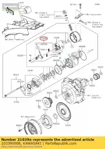 kawasaki 210390008 brush klx125caf - Bottom side