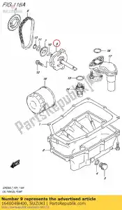 suzuki 1640048H00 zespó? pompy, olej - Dół