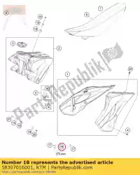 Qui puoi ordinare tubo benzina viton 6x1,5 per / m da KTM , con numero parte 58307016001: