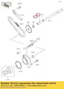 Kawasaki 921221126 rolka 3x15,8 - Dół