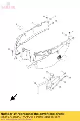 Here you can order the cover, side 3 from Yamaha, with part number 3B3F173101PC: