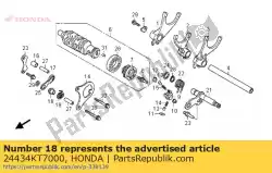 Aquí puede pedir collar, tapón de tambor de Honda , con el número de pieza 24434KT7000: