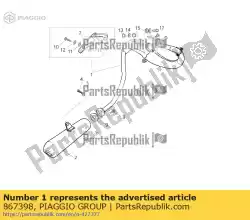 Qui puoi ordinare silenziatore da Piaggio Group , con numero parte 867398: