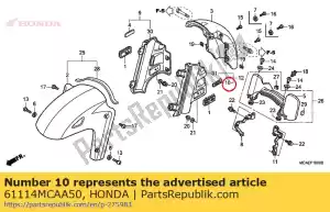 Honda 61114MCAA50 emblemat, l. (abs) - Dół