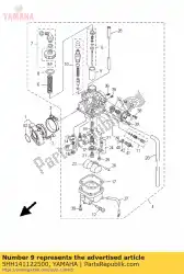 Aqui você pode pedir o válvula, acelerador 1 em Yamaha , com o número da peça 5HH141122500: