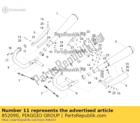 852090, Aprilia, guarnizione del tubo di scarico, Nuovo