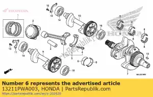 Honda 13211PWA003 bearing a, connecting rod - Bottom side