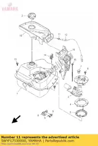 yamaha 5WYF17530000 boss, connector - Bottom side