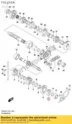 Ici, vous pouvez commander le vitesse, 2ème entraînement auprès de Suzuki , avec le numéro de pièce 2422120F10: