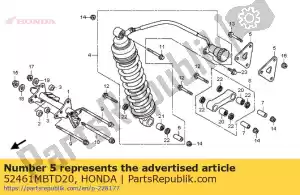 Honda 52461MBTD20 arm, kussen - Onderkant