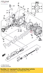 suzuki 2732631810 shim set - Onderkant