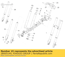 Aprilia 2B005149, Mozzo rh, OEM: Aprilia 2B005149