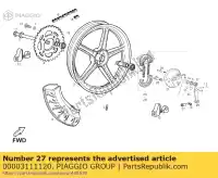 00003111120, Piaggio Group, Nastawiacz. tylny hamulec derbi atlantis atlantis o predator o variant variant courier benelux e variant courier e variant revolution e variant start courier e 50 1998 1999 2001 2003 2004 2007, Nowy
