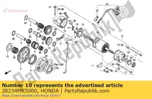 Honda 28234MK5000 gear b,idle - Bottom side