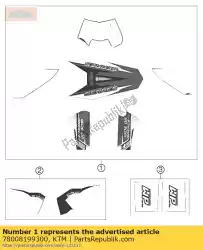 Ici, vous pouvez commander le kit de décalcomanie kpl. Sd grèce 09 auprès de KTM , avec le numéro de pièce 78008199300: