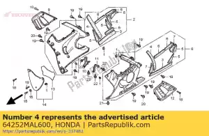 Honda 64252MAL600 mat b, onderbak - Onderkant