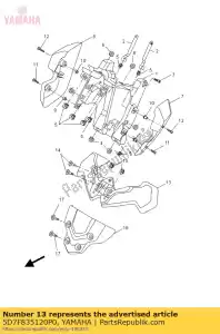 yamaha 5D7F835120P0 body motorkap mbl2 - Onderkant