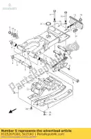 6125207G00, Suzuki, espaçador, rr swgar suzuki lt z400 quadsport limited z400z 400 , Novo