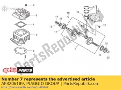 Aprilia AP8206189, Goujon m6x1x106, OEM: Aprilia AP8206189